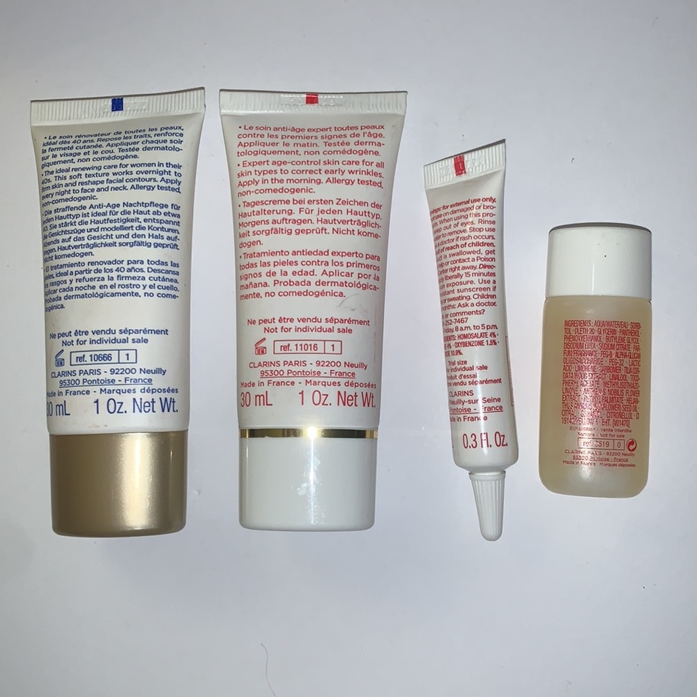 9 Piece Clarins Skincare Set Cleansers Moisturizer - Picture 6 of 9
